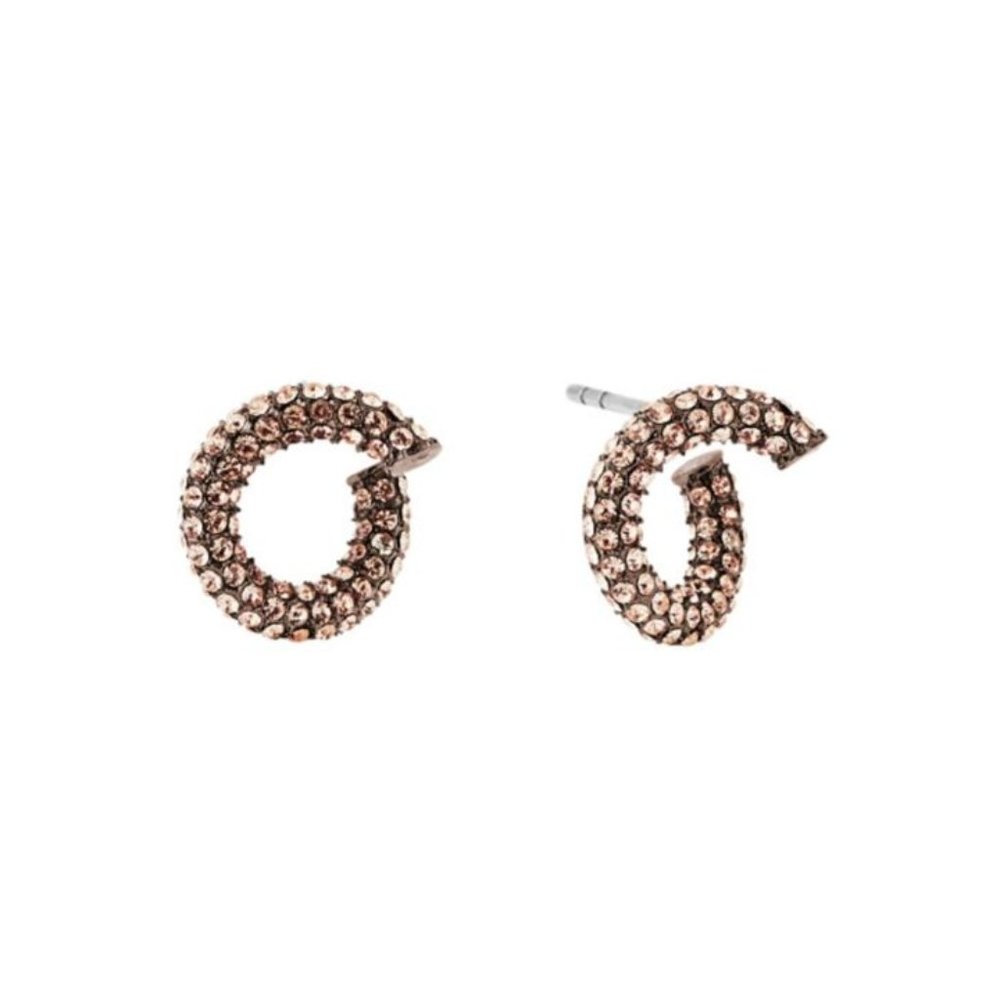 Michael Kors Pave Twist Huggie Earrings